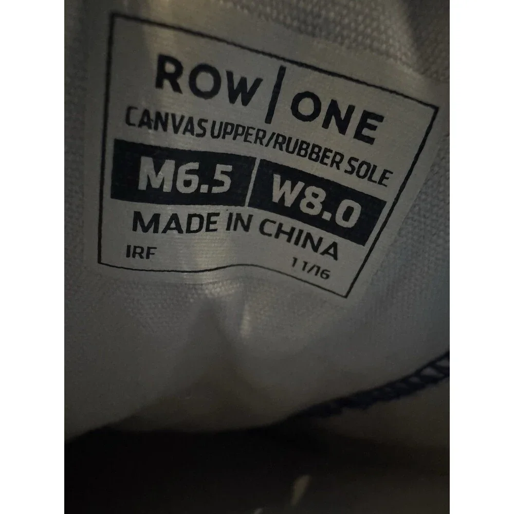 Row One LA Dodgers Canvas Sneakers Blue White Women’s 8 Men’s 6.5